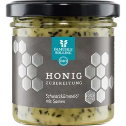 Honigzubereitung mit Schwarzkümmelsamen und gefiltertem Schwarzkümmelöl 180g