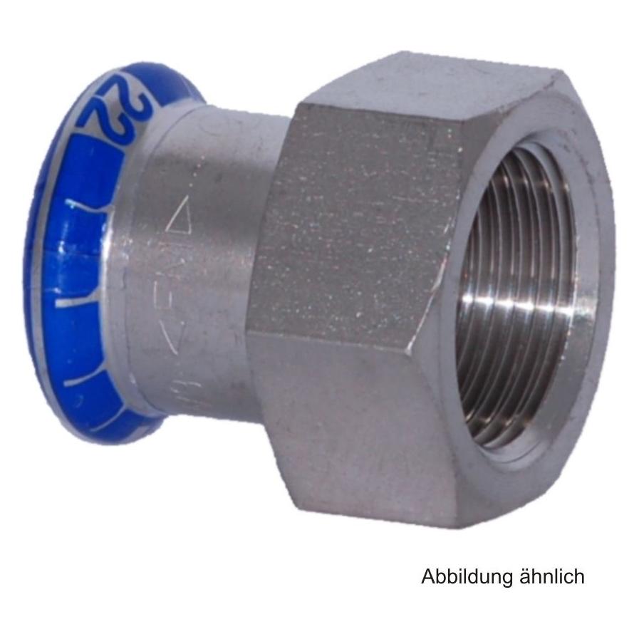 Geberit Mapress Stainless steel adapter with internal thread DN 25 (31809) (Pressverbindung) (31809)