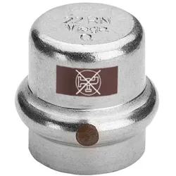 Viega Temponox Kappe 811976 22 mm, Stahl nicht rostend, SC-Contur