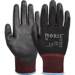 NORSE PU Black Montagehandschuhe Größe 9