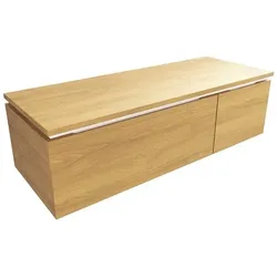 Badezimmerschrank SAT Feel 120x30x46 cm Honigeiche matt SATFEEL2120DMD
