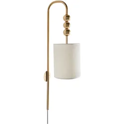 WANDLAMPE Messing Loky