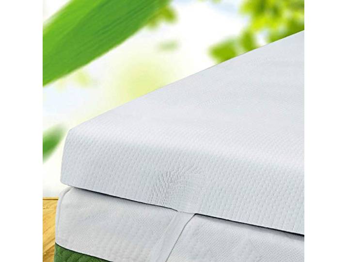 MICAMAMELLAMA Matratzenauflage aus hochdichtem Schaumstoff mit viskoelastischem Gefühl (115x190x6)