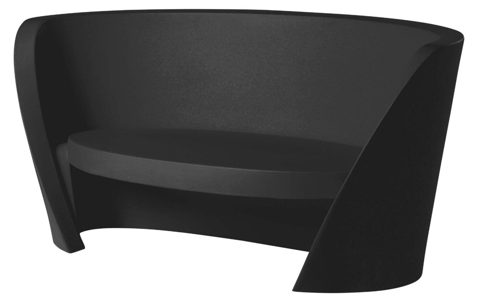 Moderner Outdoor- und Gartensofa Slide Rap - Schwarz