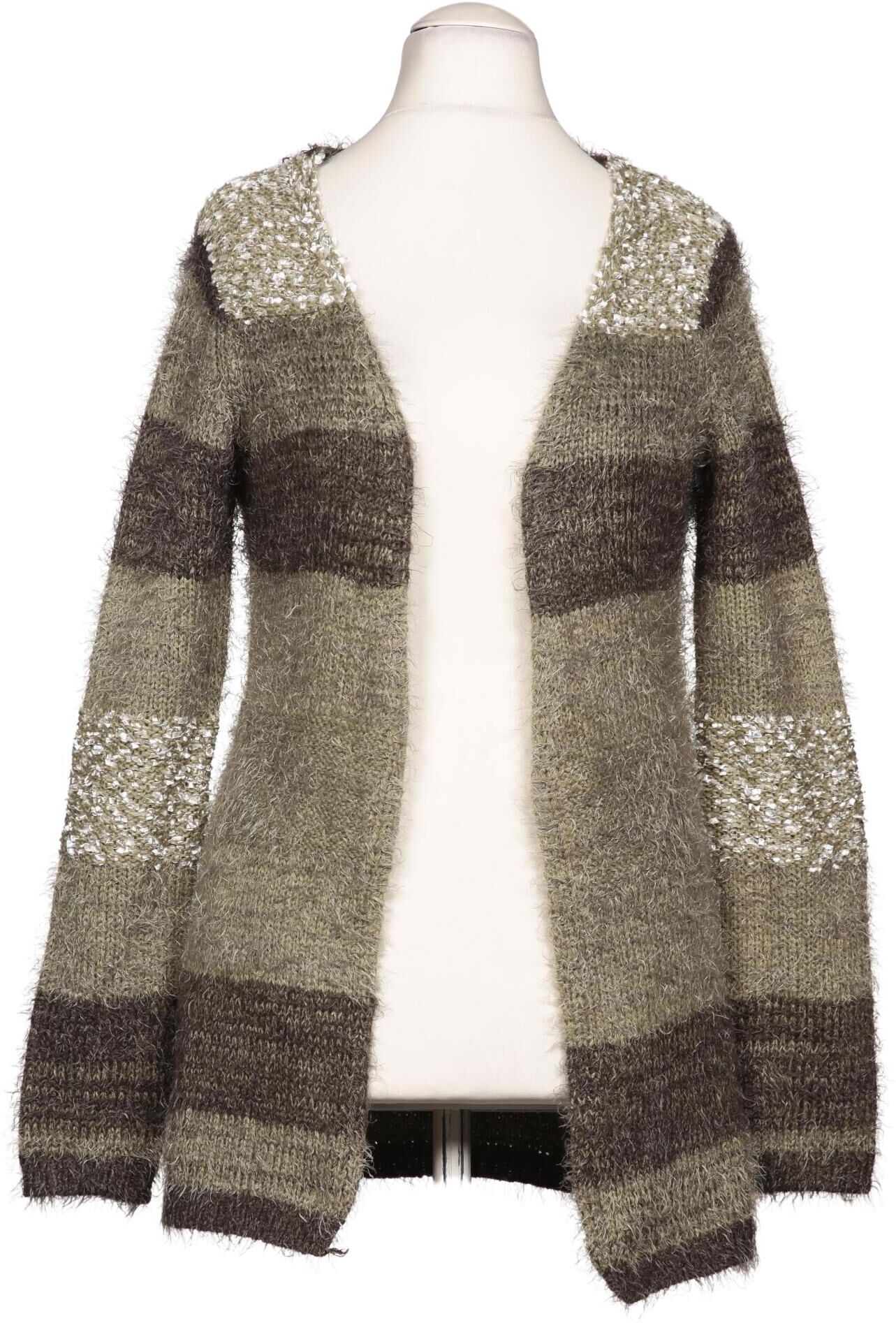 Object Damen Strickjacke, Mehrfarbig, Gr. S (UK 8), Synthetik - Second Hand