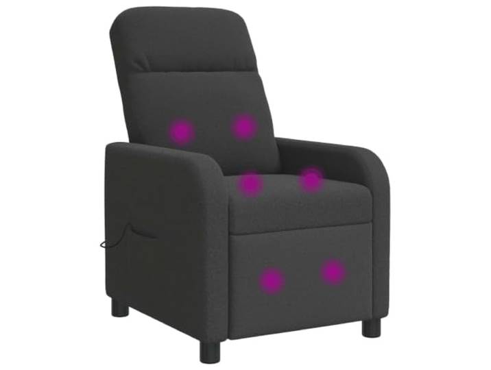 Relaxsessel Dunkelgrau Bouclé mit Neigung 115°-160° Bouclé-Oberfläche, Schaum-Faser-Polsterung, flache Armlehne, stabile Beine, feuchtes Tuch zur Pflege