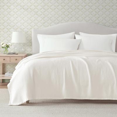 Martha Stewart Bedford Tile Solid Blanket