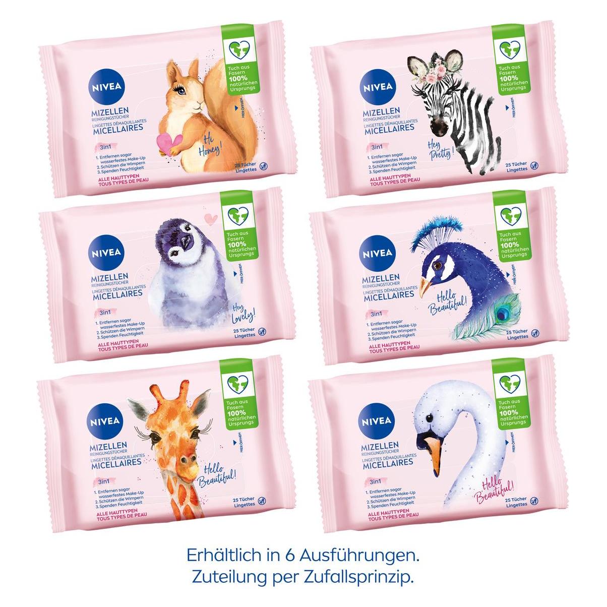 Nivea Mizellen Reinigungstücher 3in1 Collectors Edition (Reinigungstücher Gesicht, 127 g) (89252-01000-20)