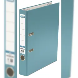Elba 100025942 Ordner smart Pro PP/Papier, mit auswechselbarem Rückenschild, Rückenbreite 5 cm, türkis