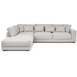 BOOOM Ecksofa Diego Stoff Silver