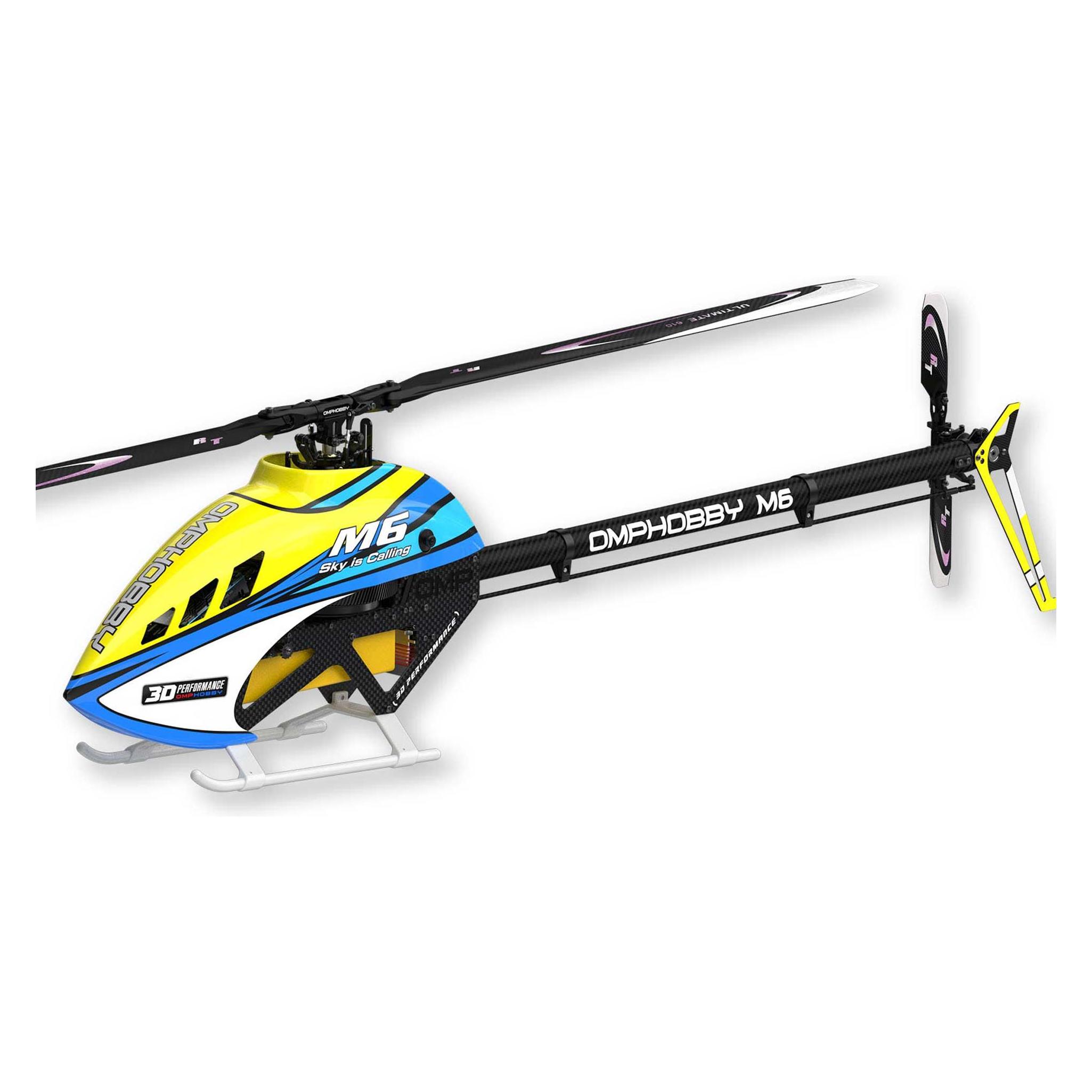 OMP Hobby Helikopter M6 Solar-Yellow Bausatz und Rotorblätter (OSHM606Y)
