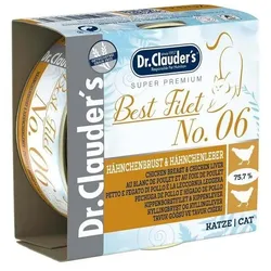 Dr.Clauder's Best Filet 70 Gramm 24 x 70 Gramm No. 06 Hähnchenbrust & Hähnchenleber