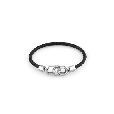 Armkette PHILIPP PLEIN "Armband" Gr. L, schwarz (21ss, schwarz, stainlesssteel), Armbänder, Herren, L, Armkette