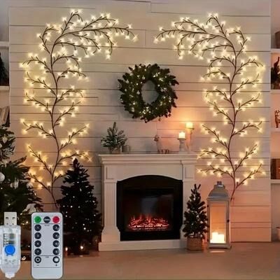 Uplifted Goods USB Powered Tree Branch Fairy Light With Multiple Lighting Modes 144led