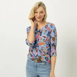 DAWID by Dawid Tomaszewski Shirt, 3/4-Arm Rundhalsausschnitt figurumspielend