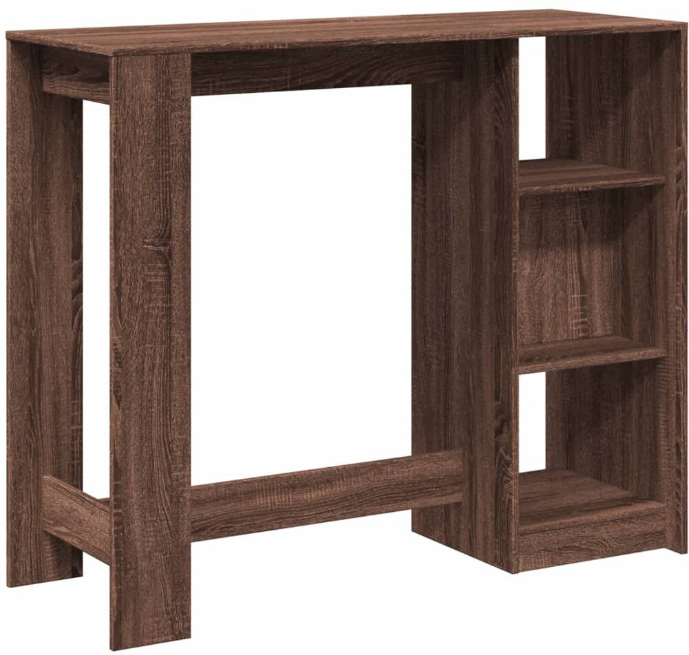 DEvidaxl 36-9 Rectangular Dining Table Brown oak