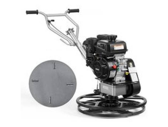VEVOR Flügelglätter Betonglätter mit Ø 610mm Glättteller & Ø 580mm Klingen, Kohler 7 PS 4-Takt-Benzinmotor, 0-18° Verstellbare Blattwinkel, 60-125 U/min Messerdrehzahl, Glättmaschine für Bodenebnung