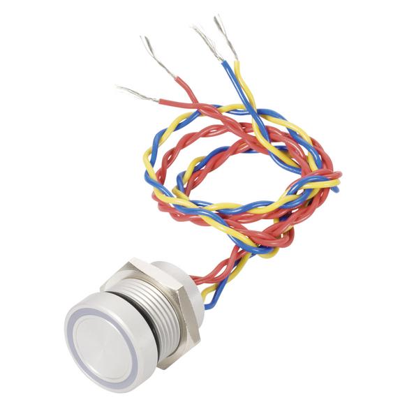 Saia-Burgess Piezo-Taster 18mm silber (TH702100129)
