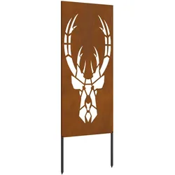 vidaXL Garten dekoratives Panel Rostig 50 x 140 cm