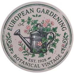 HTI-Living, Gartentisch + Balkontisch, Tischgruppe Petunia Metall 3-teilig „Botanical Vintage“