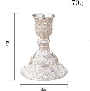 Uplift Treasures 2 Piece Metal Candle Holder Set For Wedding And Home Decor 9 2pcs