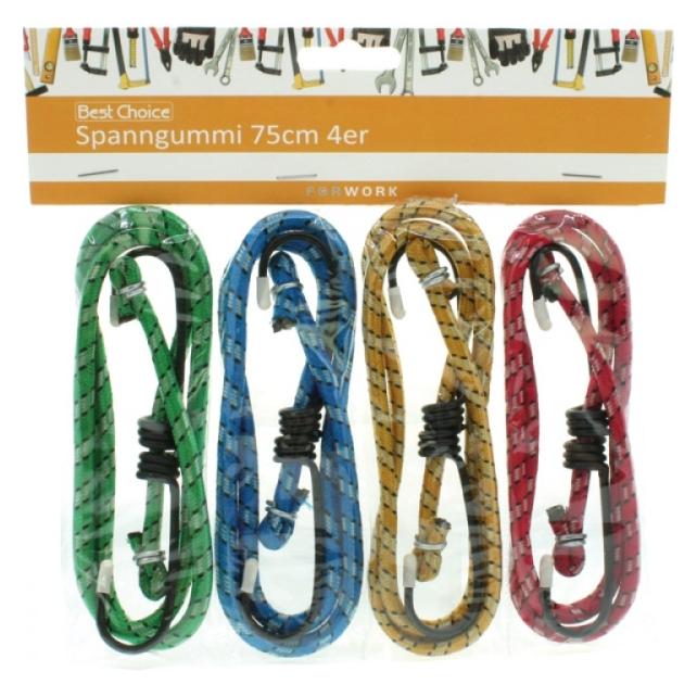Best Choice Spanngurte 4er je 75cm 4 Farben sortiert (47783)