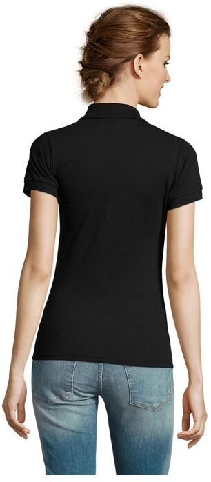 Polo personnalisé polycoton femme PRIME noir