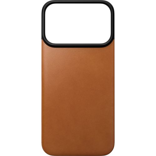 Nomad Magnetic Leather Back iPhone 18 Pro Saddle Horween