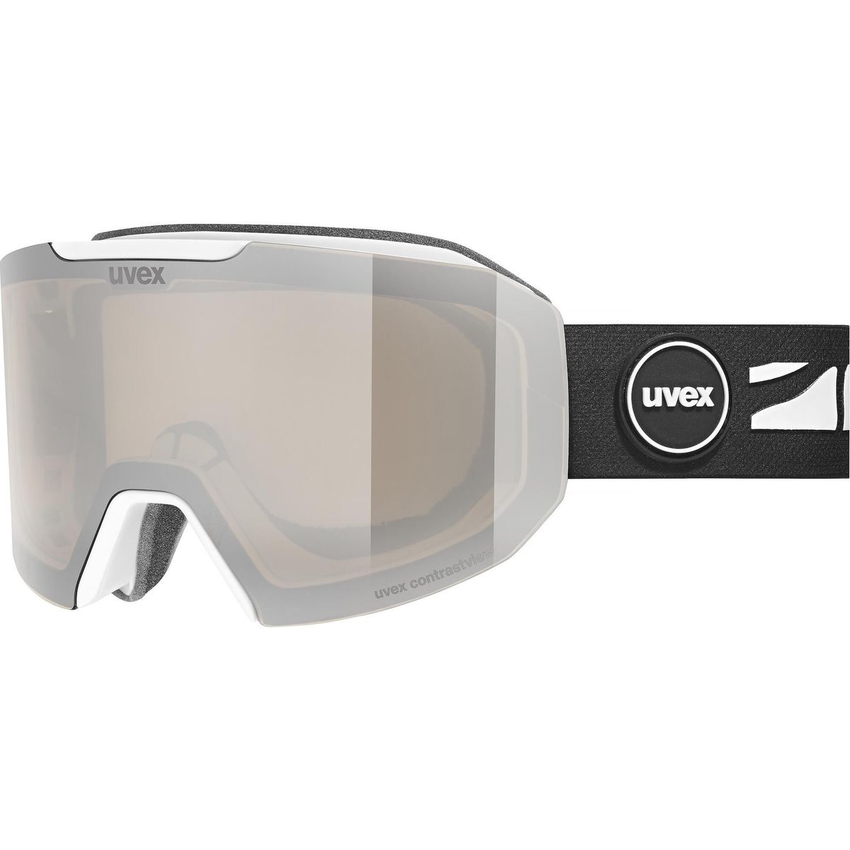 Uvex Evidnt Attract white matt mirror silver one size S5506701131