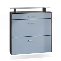 SCHUHSCHRANK Malea Fronten in Denim matt