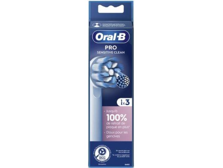 Oral-B - Brossette Dentaire Pro Sensitive Clean Blanc X3