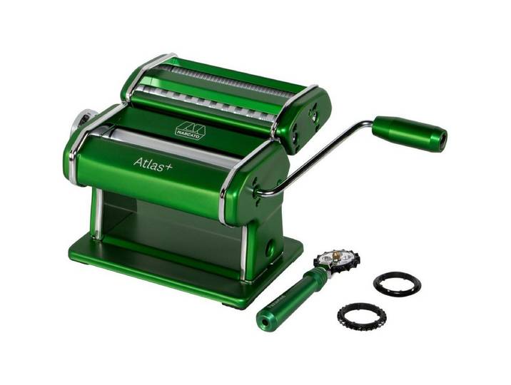 Marcato Nudelmaschine Atlas+ mit Pastawheel grün