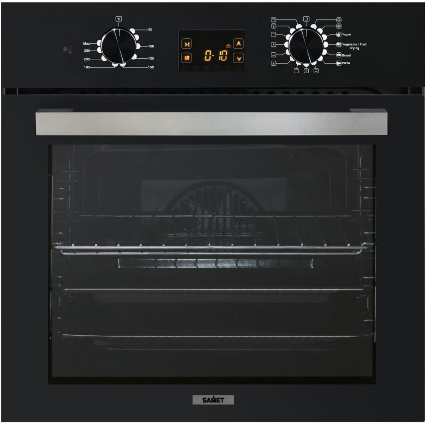 samet Apollo15 Forno Elettrico Da Incasso Ventilato Multifunzione Con Grill E Funzione Pizza 60 Litri 60 Cm Classe A Colore Nero - Apollo15