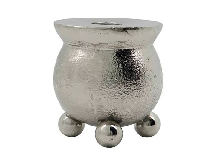 House Doctor Bougeoir Classic Ø7 cm Argent antique