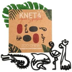 2x Knetä Ausstechförmchen - 2D Zoo Crew