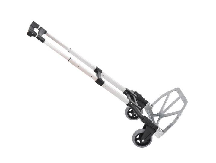 Homcom ALU Sackkarre, Transportkarre, Schwarz, Metall, 385x100x41 cm, Gartenzubehör