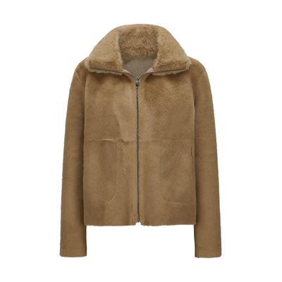 Winterjacke MILESTONE "MSMinu", Damen, Gr. 38, camel, Jacken Winterjacke, zum Wenden