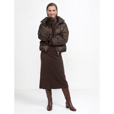 Fäustlinge RICHROYAL "Rich & Royal", Damen, chocolate torte, Obermaterial: 100% Polyester, Handschuhe Fäustlinge