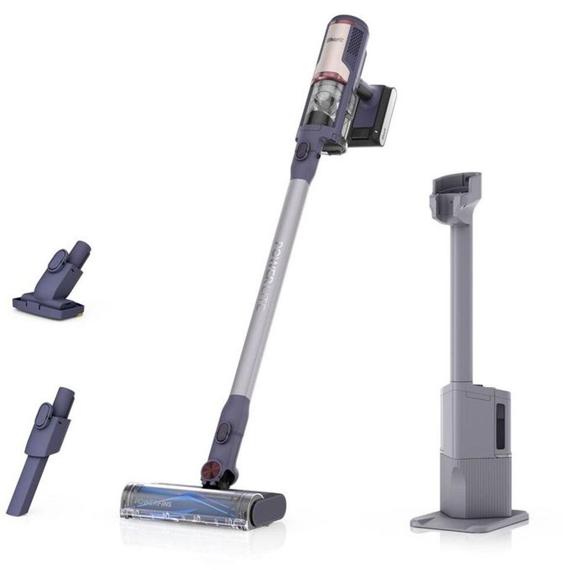 SHARK PowerLite BU3621EUT Akku-Stielstaubsauger mit Auto-Empty-Station, FloorDetect, LED, POWERFINS Anti-Tangle, 1,3 L Basis, HEPA