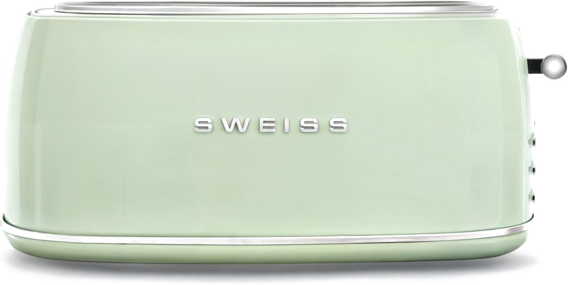 Ⓜ️🔵🔵🔵 SWEISS GRV7 - Tostapane vintage speciale per fette grandi, colore VERDE RETRÒ co