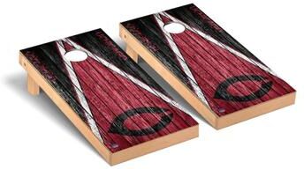 Skip's Garage Chicago Maroons Triangle Cornhole Board Set