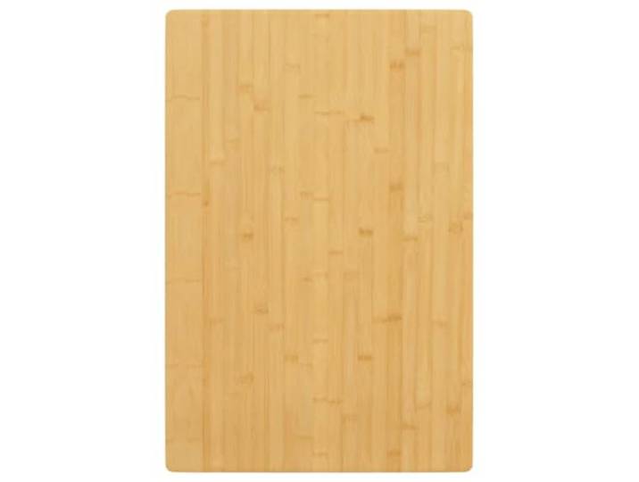 PTUGUOF Bambus Tischplatte 60x100x2,5 cm Abgerundete Ecken, Lackierte Oberfläche, Für Couchtisch, Beistelltisch, Bartisch