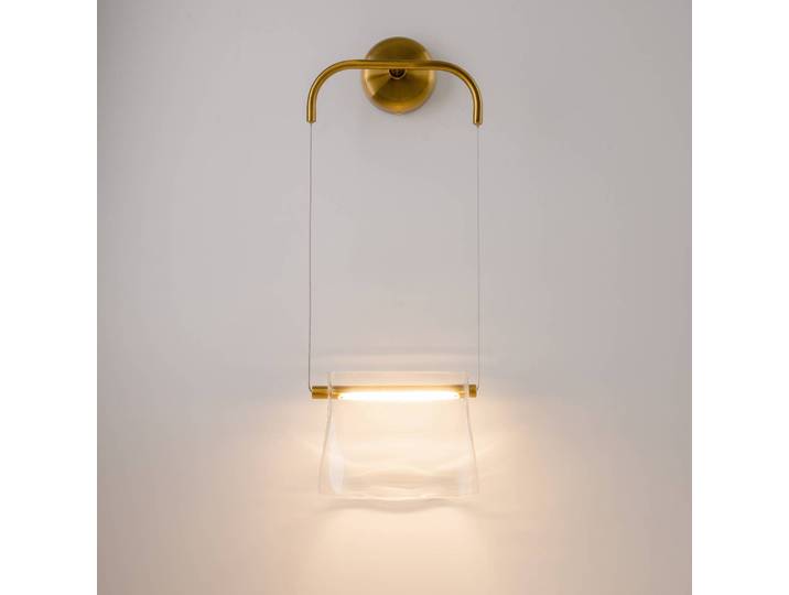 Maytoni Wandlampe Cabaret, messing / gold, für Wohn- / Esszimmer, Metall, LED Wandleuchte, Wandlampe Innen