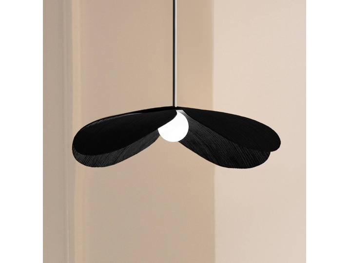 UMAGE Designer Hängelampe Forget Me Not medium, schwarz, für Wohn- / Esszimmer, Holz, Design, Pendelleuchte