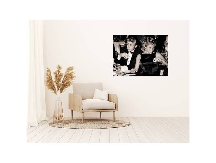 Tableau déco JD with girlfriend I Alu-Dibond Multicolore 80 x 60cm
