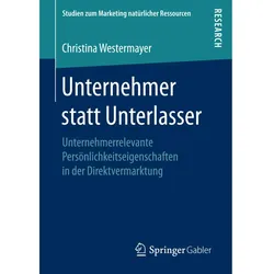Unternehmer statt Unterlasser, Fachbücher von Christina Westermayer