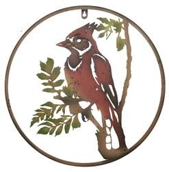 IH Casa Decor Metal Cut Out Hanging Décor Cardinal