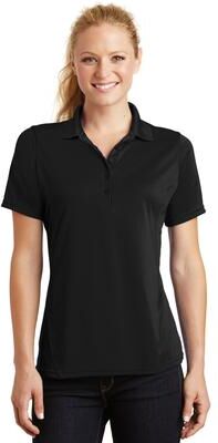 Sport-Tek L475 Women's Dry Zone Raglan Accent Polo Shirt in Black size 3XL   Polyester