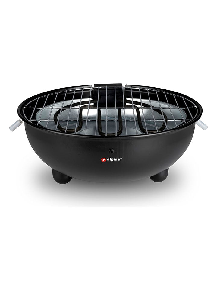 Alpina Elektro-Tischgrill in Schwarz - Ø 30 cm - onesize