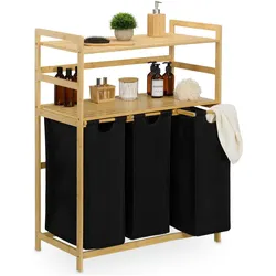 Relaxdays, Wäschekorb, Wäschekorbregal (35 l)